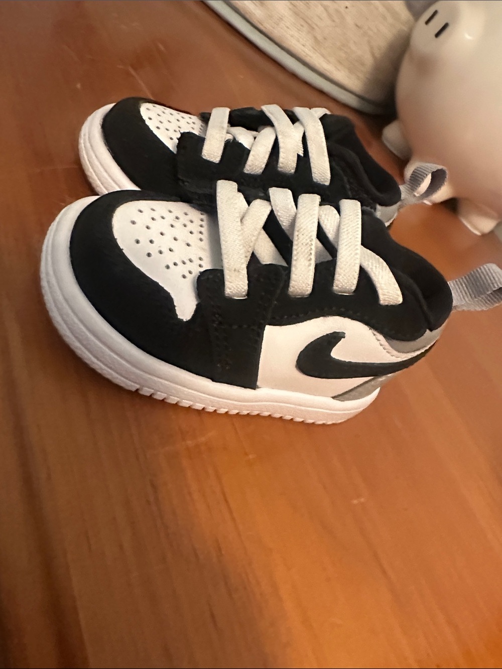 Nike Black and White Baby Walker Sneakers